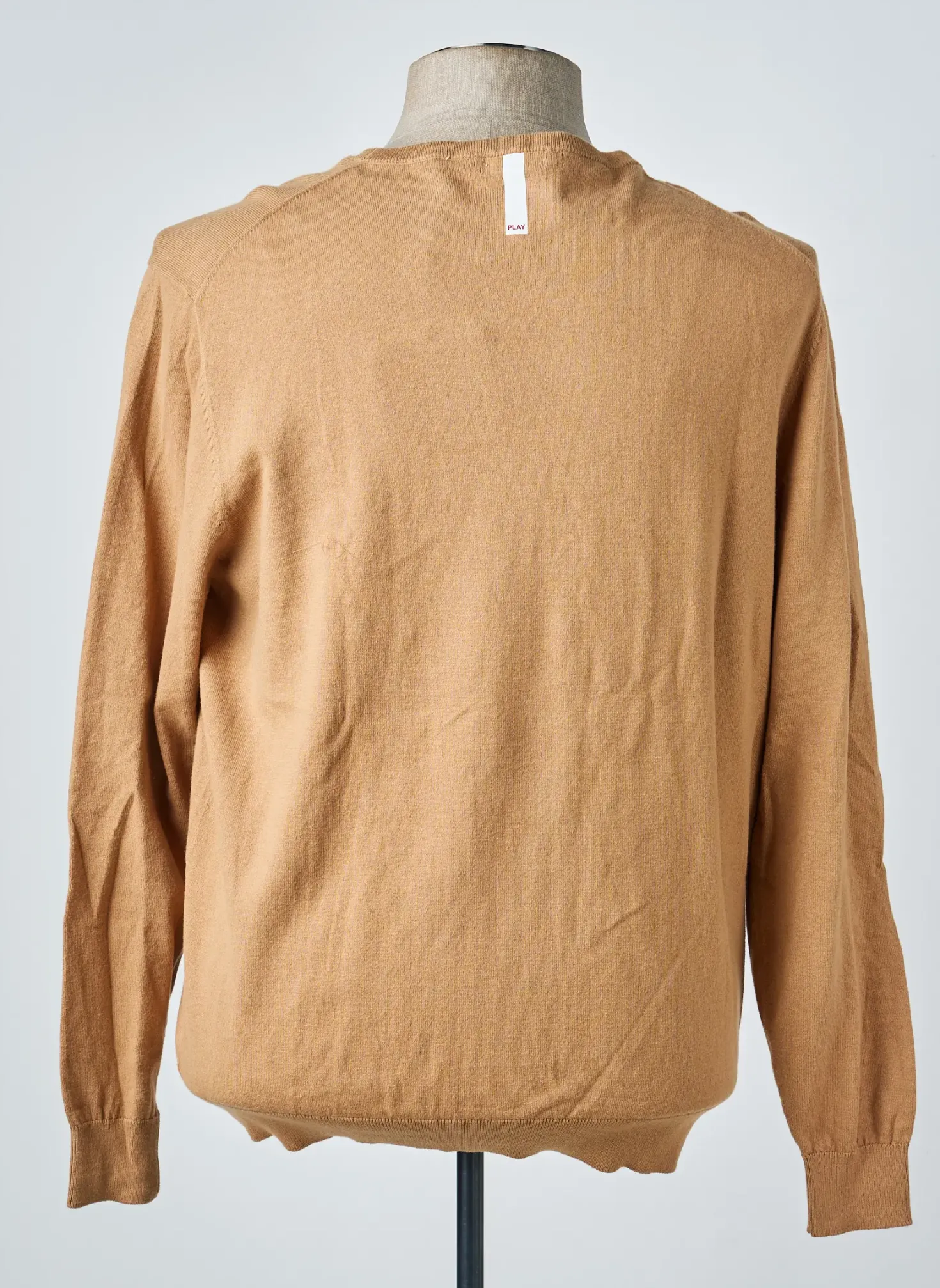 Pull Serge Blanco Marron Manches Longues