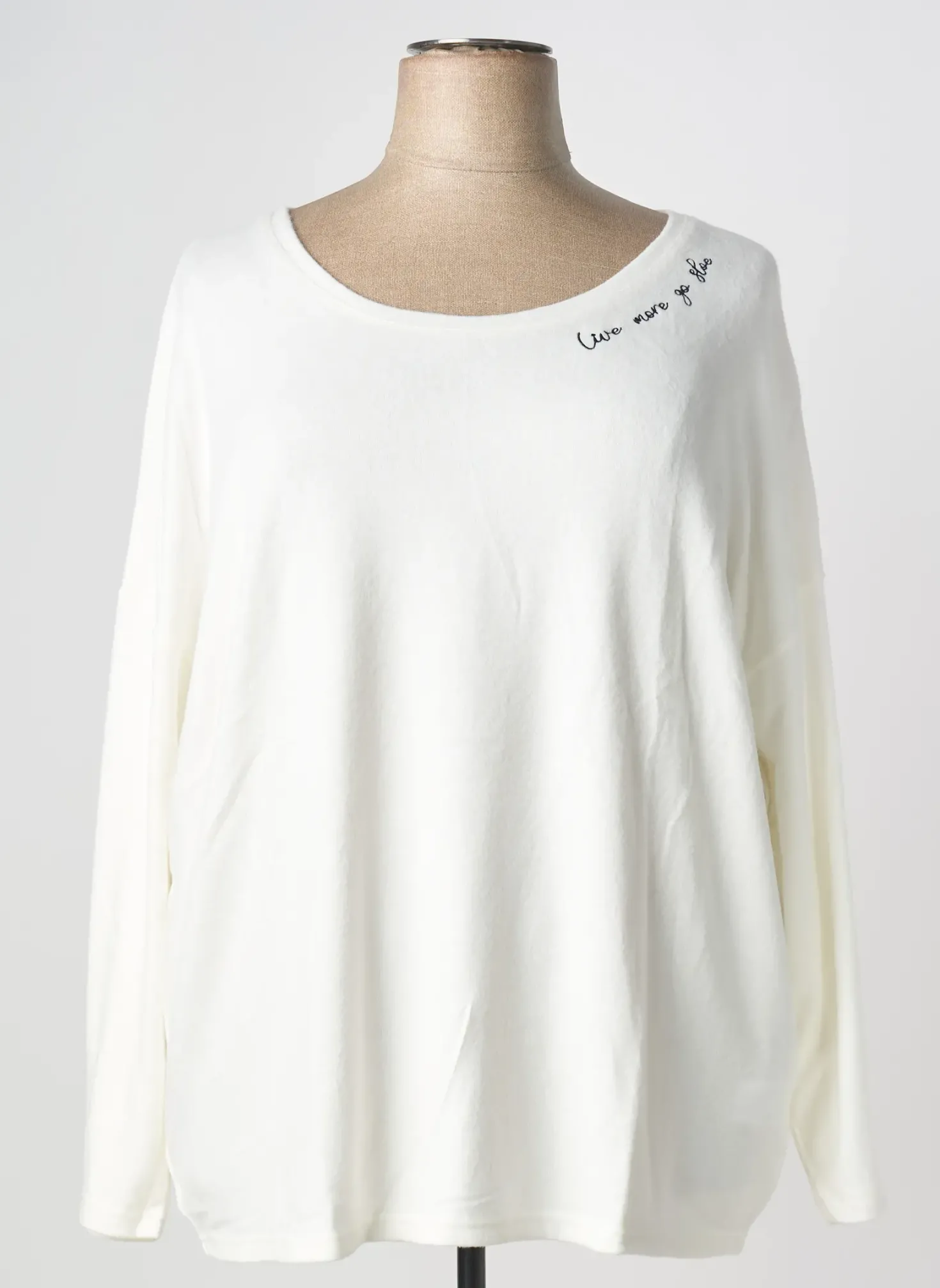 Pull Sheego Beige Manches Longues