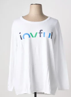 Pull Sheego Blanc Manches Longues