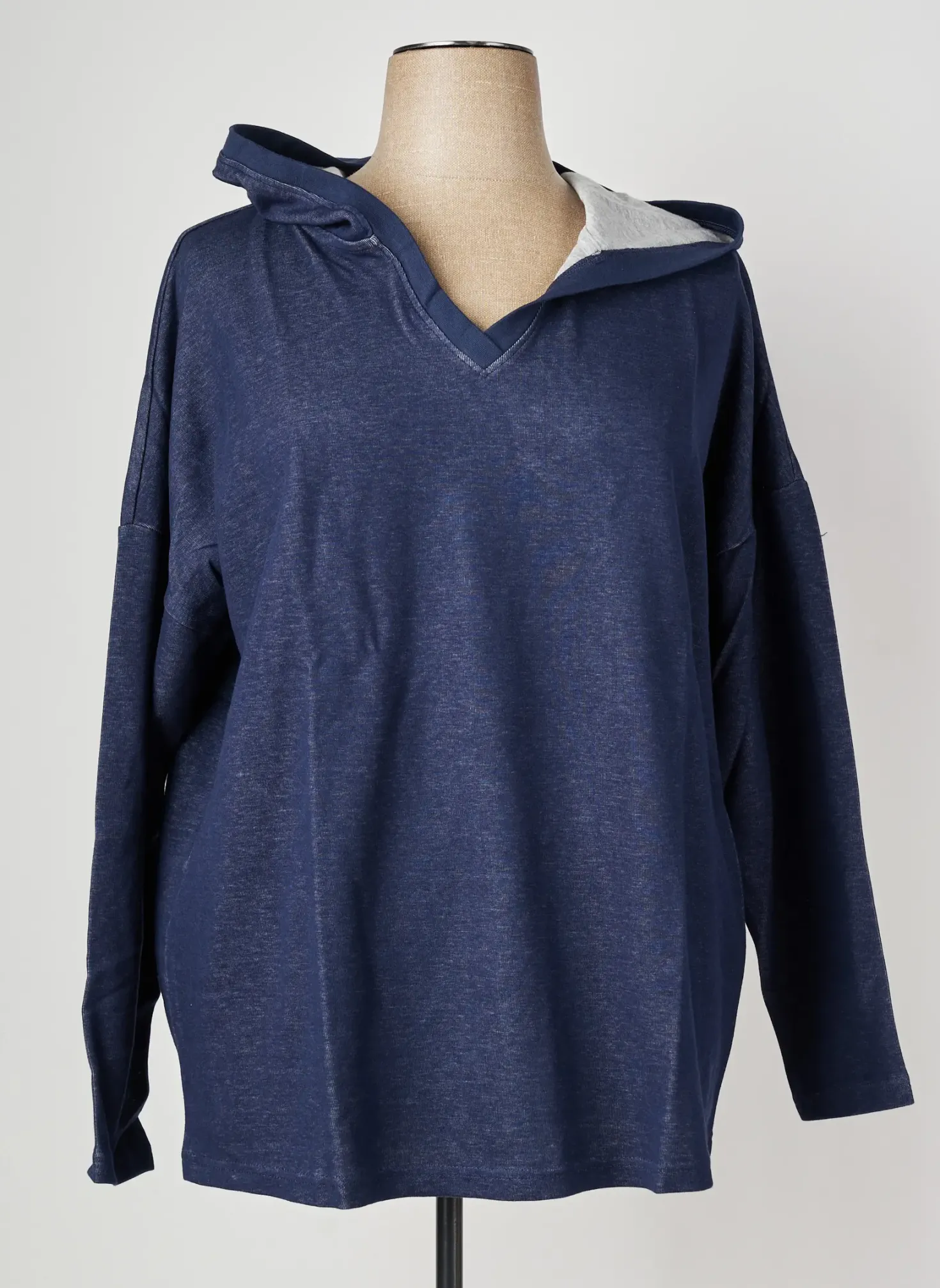 Pull Sheego Bleu Manches Longues