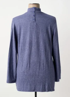 Pull Sheego Bleu Manches Longues
