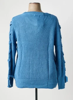 Pull Sheego Bleu Manches Longues