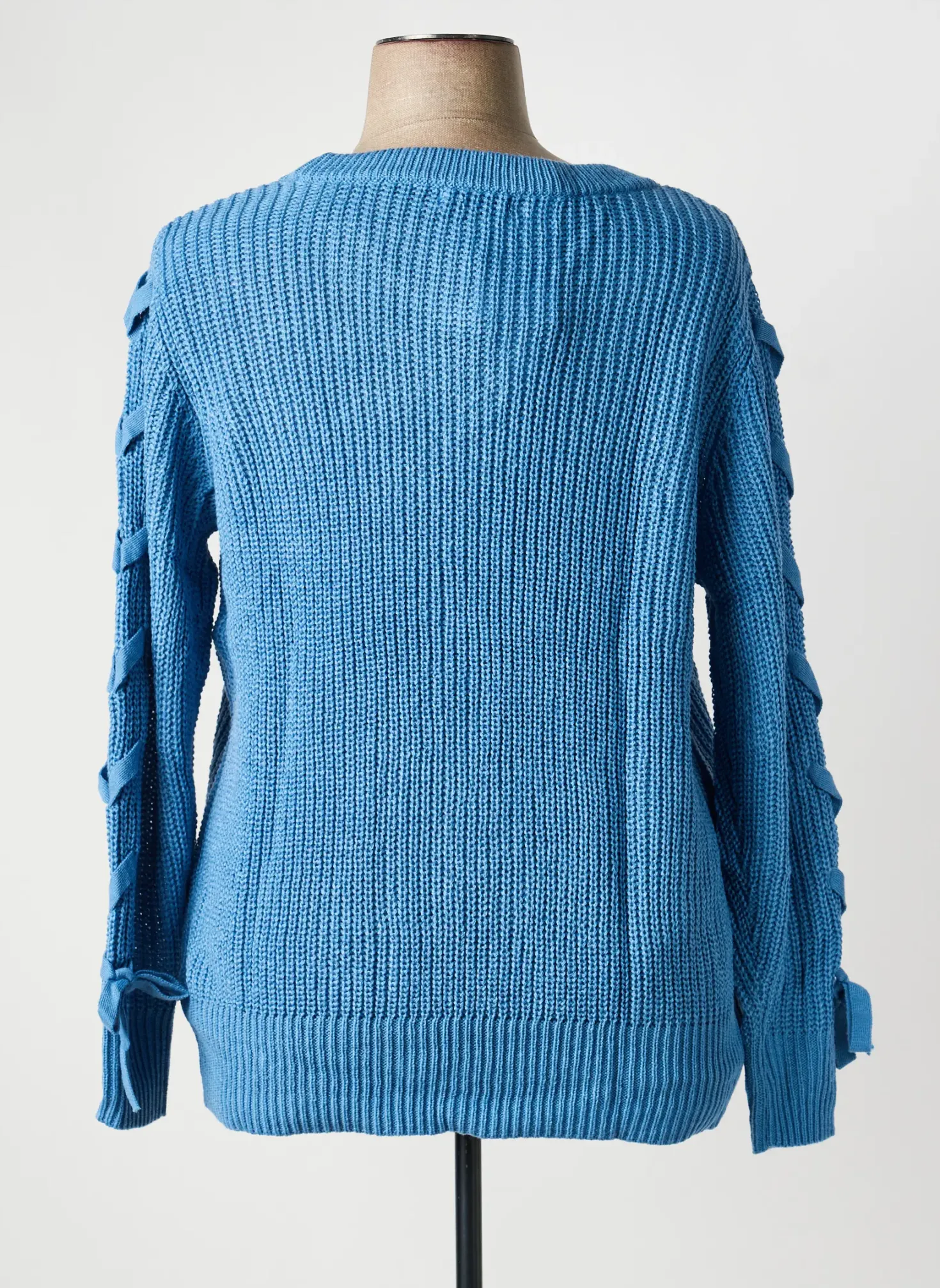 Pull Sheego Bleu Manches Longues
