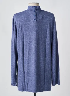Pull Sheego Bleu Manches Longues