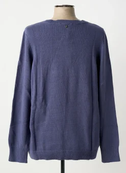 Pull Sheego Bleu Manches Longues