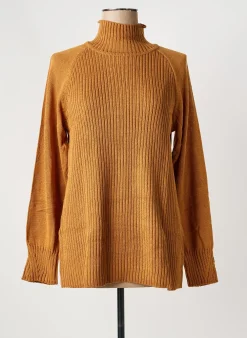 Pull Sheego Marron Manches Longues