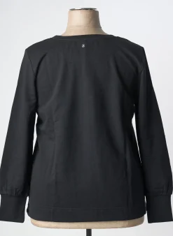 Pull Sheego Noir Manches Longues