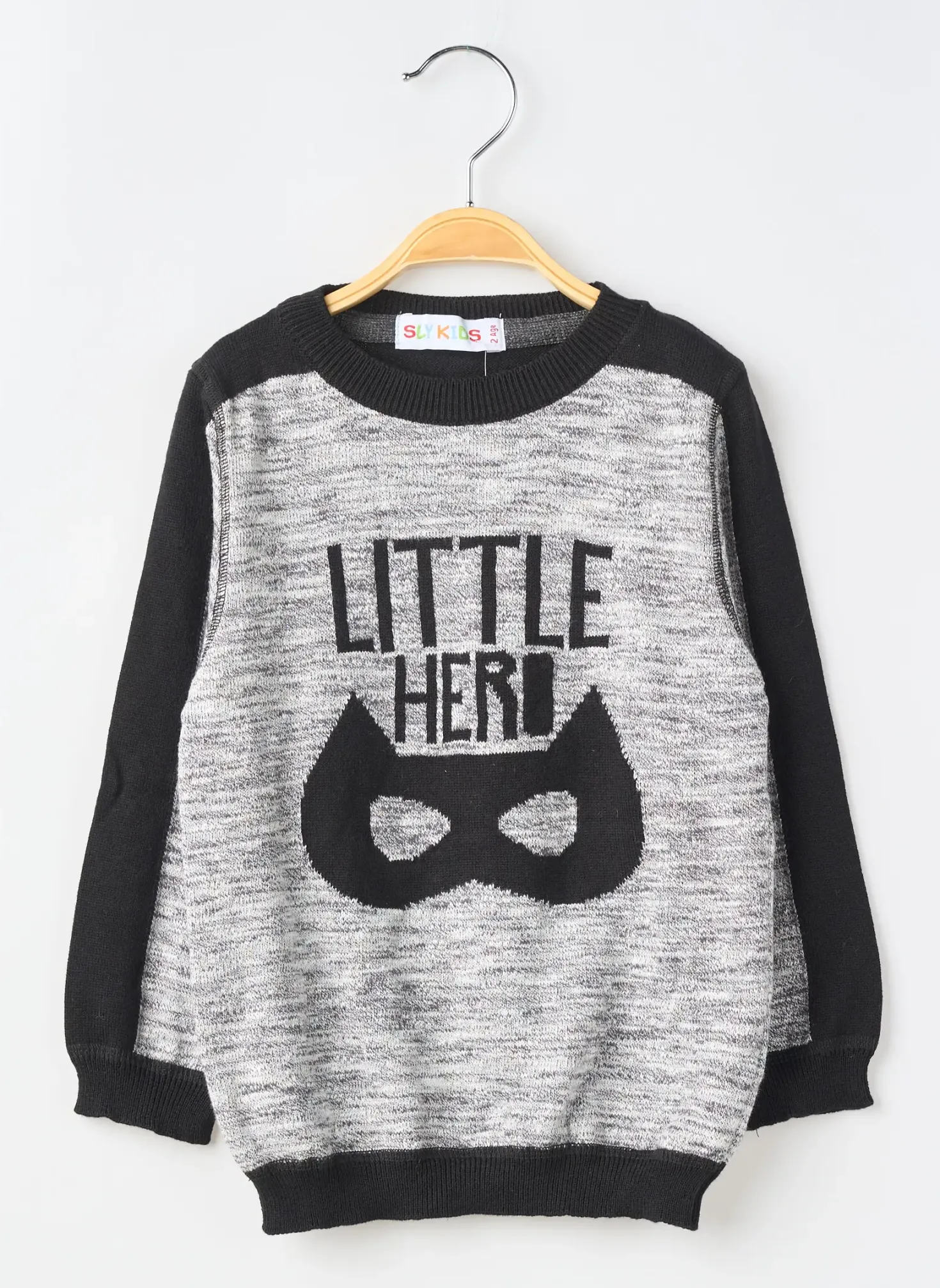 Pull Slykids Gris Manches Longues