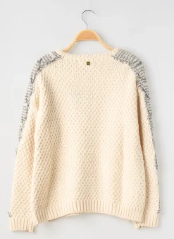 Pull Teddy Smith Beige Manches Longues