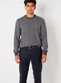 Pull Teddy Smith Bleu Manches Longues