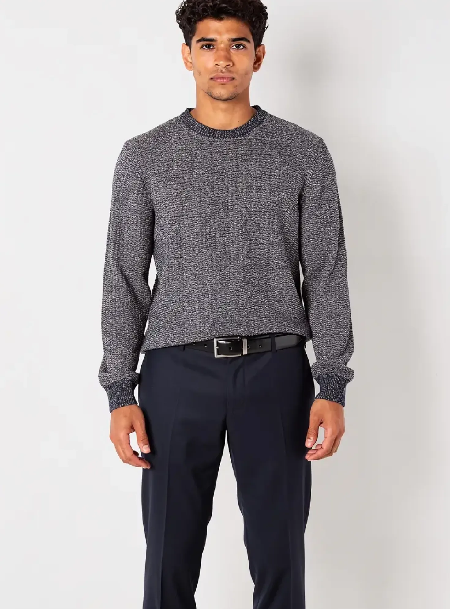 Pull Teddy Smith Bleu Manches Longues