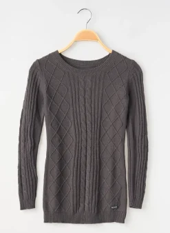 Pull Teddy Smith Gris Manches Longues