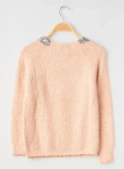 Pull Teddy Smith Rose Manches Longues