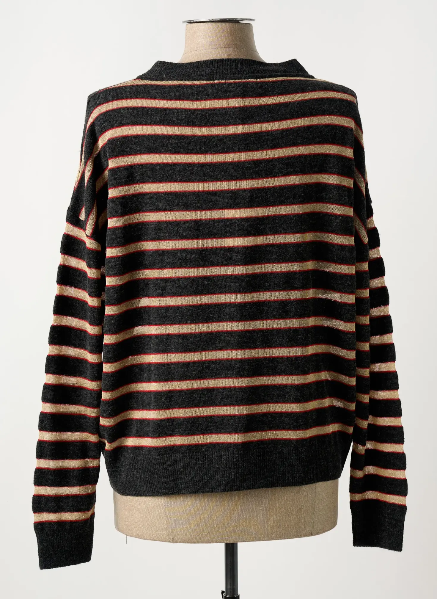 Pull Teoh & Lea Gris Manches Longues