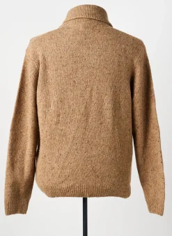 Pull Territoire D'homme Marron Manches Longues