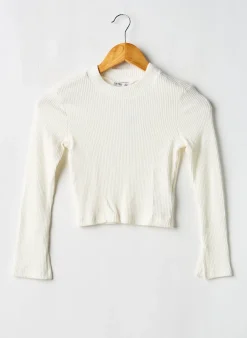 Pull Tiffosi Blanc Manches Longues