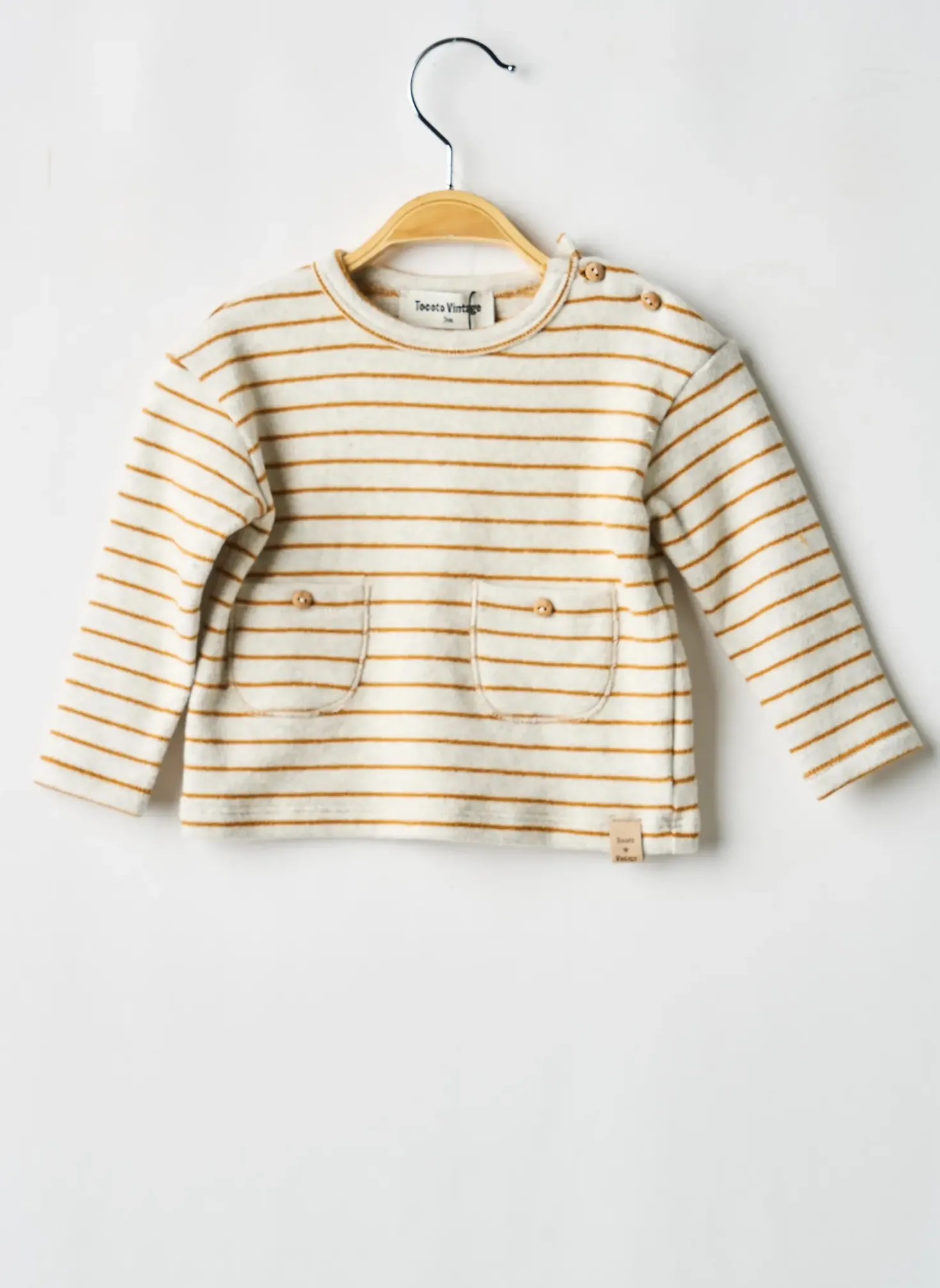 Pull Tocoto Vintage Beige Manches Longues