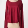 Pull Tunique Teddy Smith Rouge Manches Longues