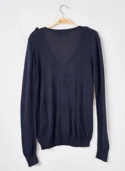 Pull Why Not Bleu Manches Longues