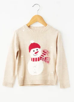 Pull Zy Beige Manches Longues