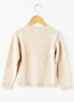 Pull Zy Beige Manches Longues
