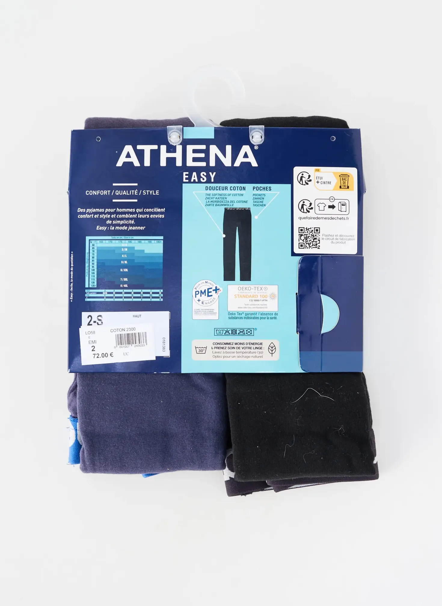 Pyjama Athena Noir