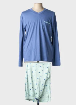 Pyjama Christian Cane Bleu