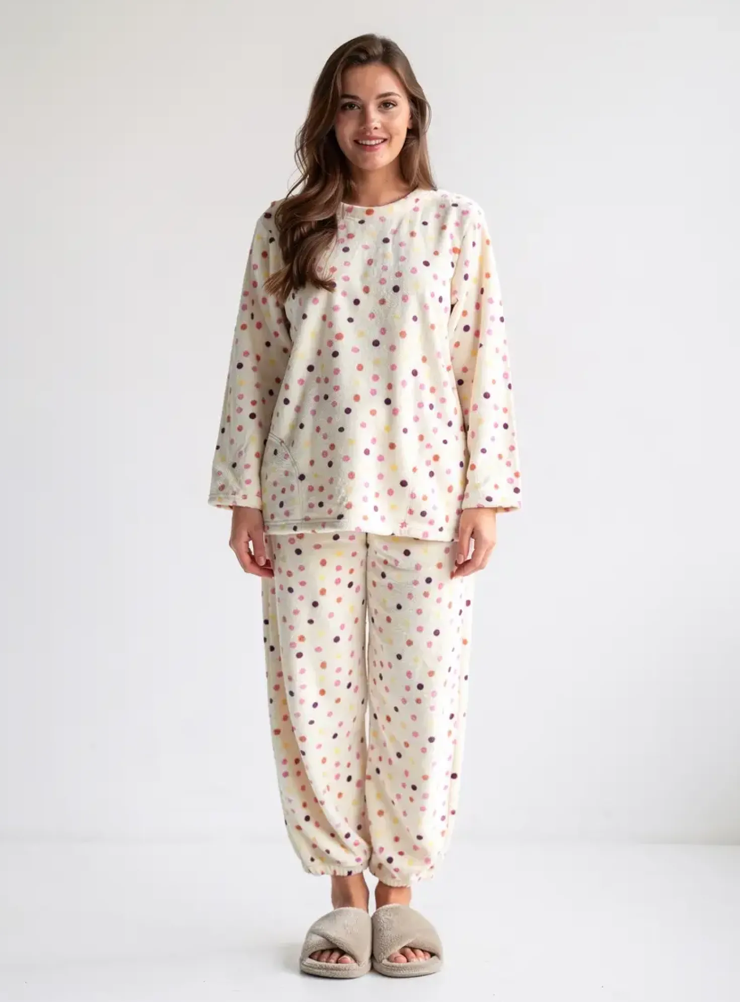 Pyjama Rose Pomme Beige