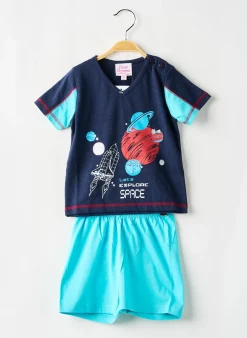 Pyjama Rose Pomme Bleu