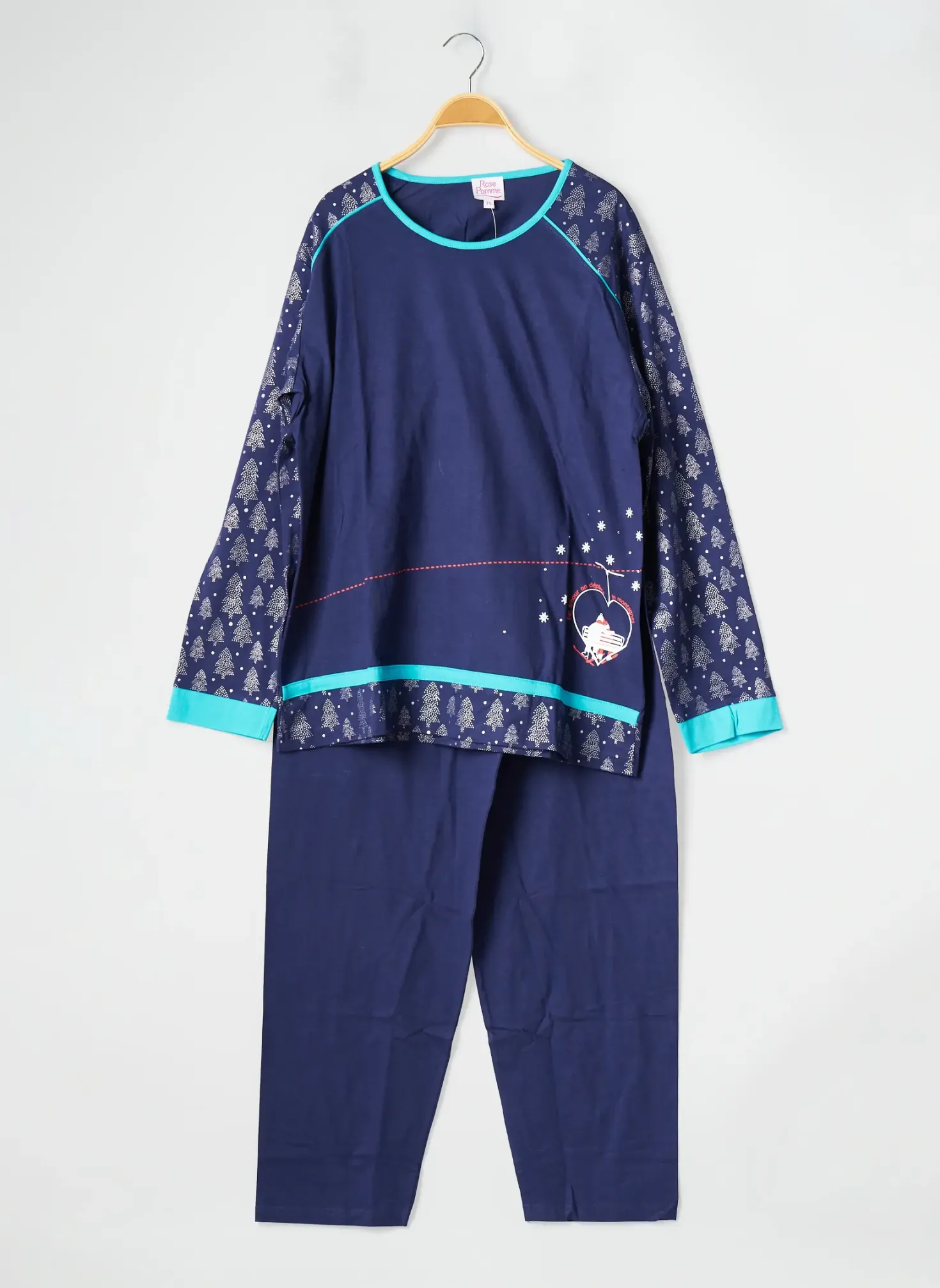 Pyjama Rose Pomme Bleu