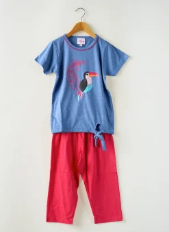 Pyjama Rose Pomme Bleu