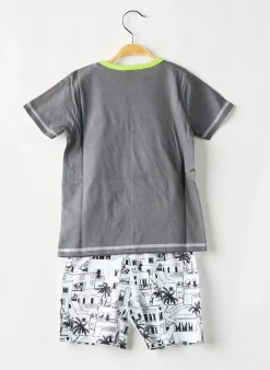 Pyjama Rose Pomme Gris