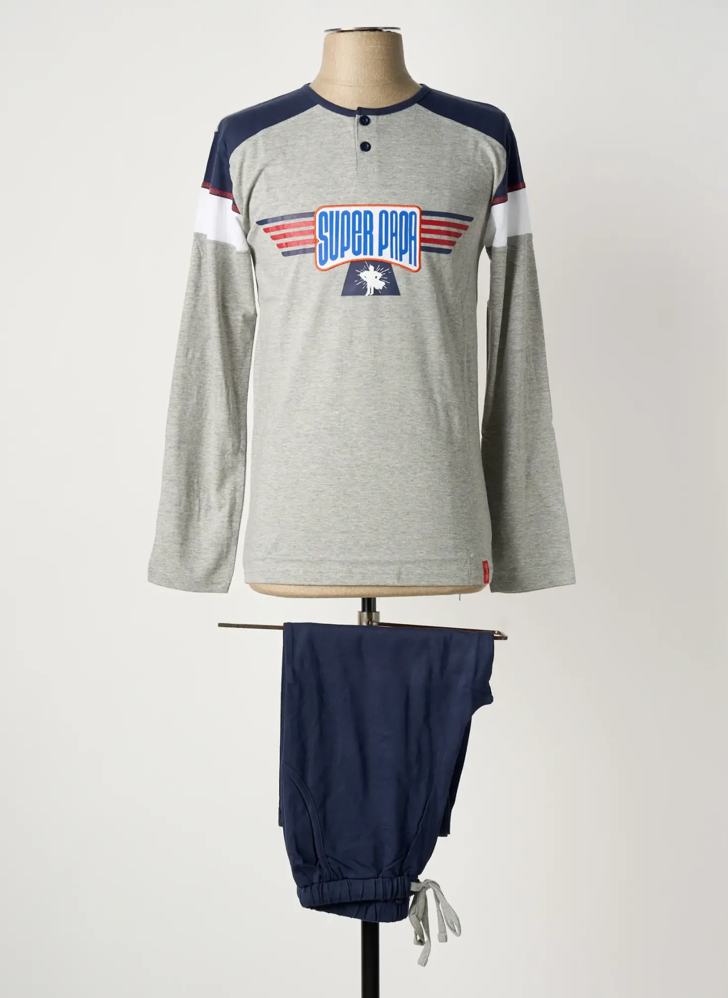 Pyjama Rose Pomme Gris