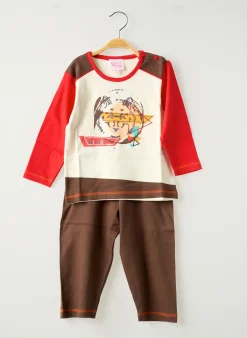 Pyjama Rose Pomme Marron