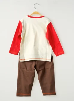 Pyjama Rose Pomme Marron