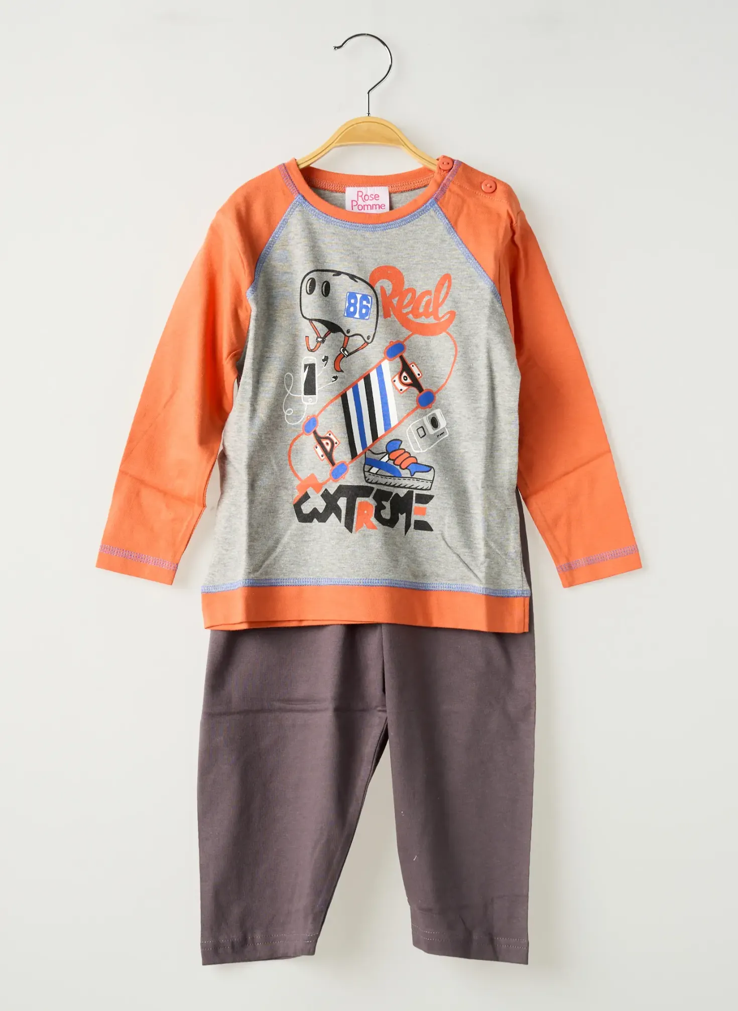 Pyjama Rose Pomme Orange