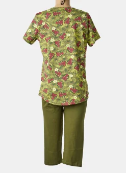 Pyjama Rose Pomme Vert