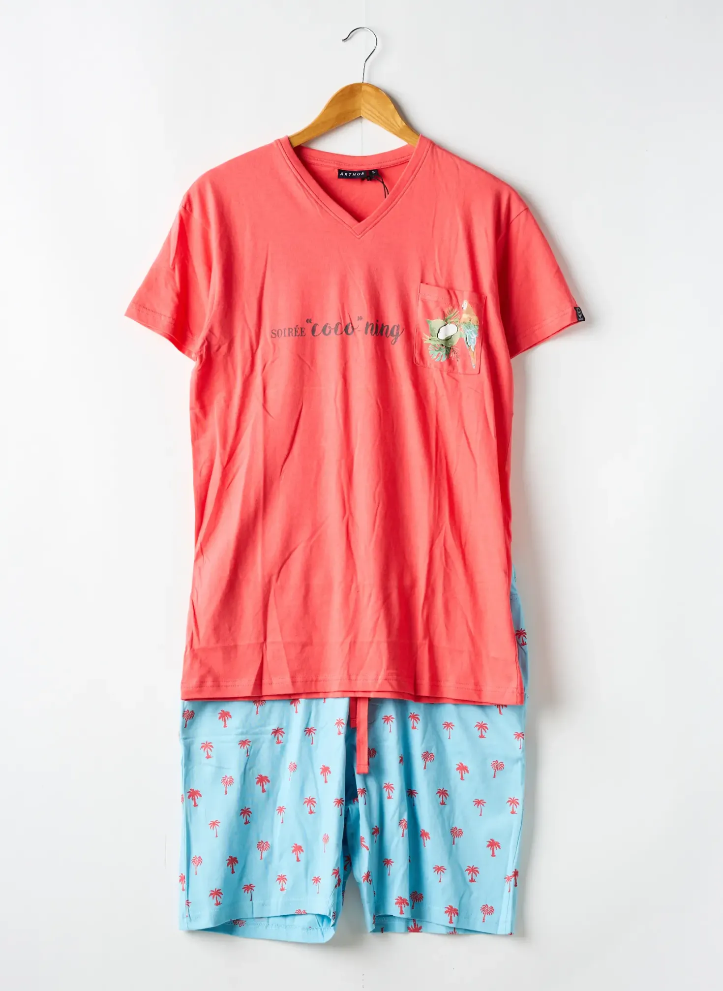 Pyjashort Arthur Orange
