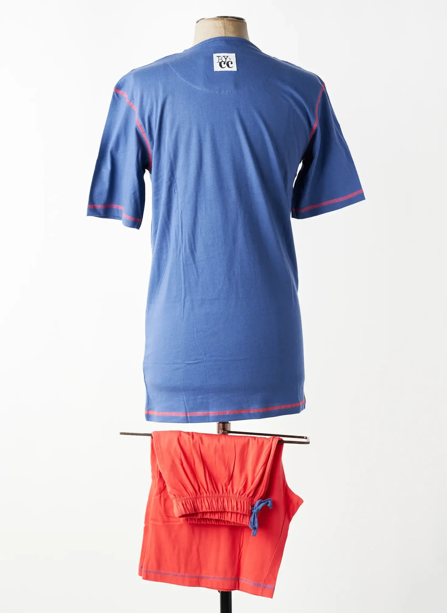 Pyjashort Christian Cane Bleu