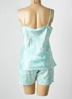 Pyjashort Christian Cane Bleu