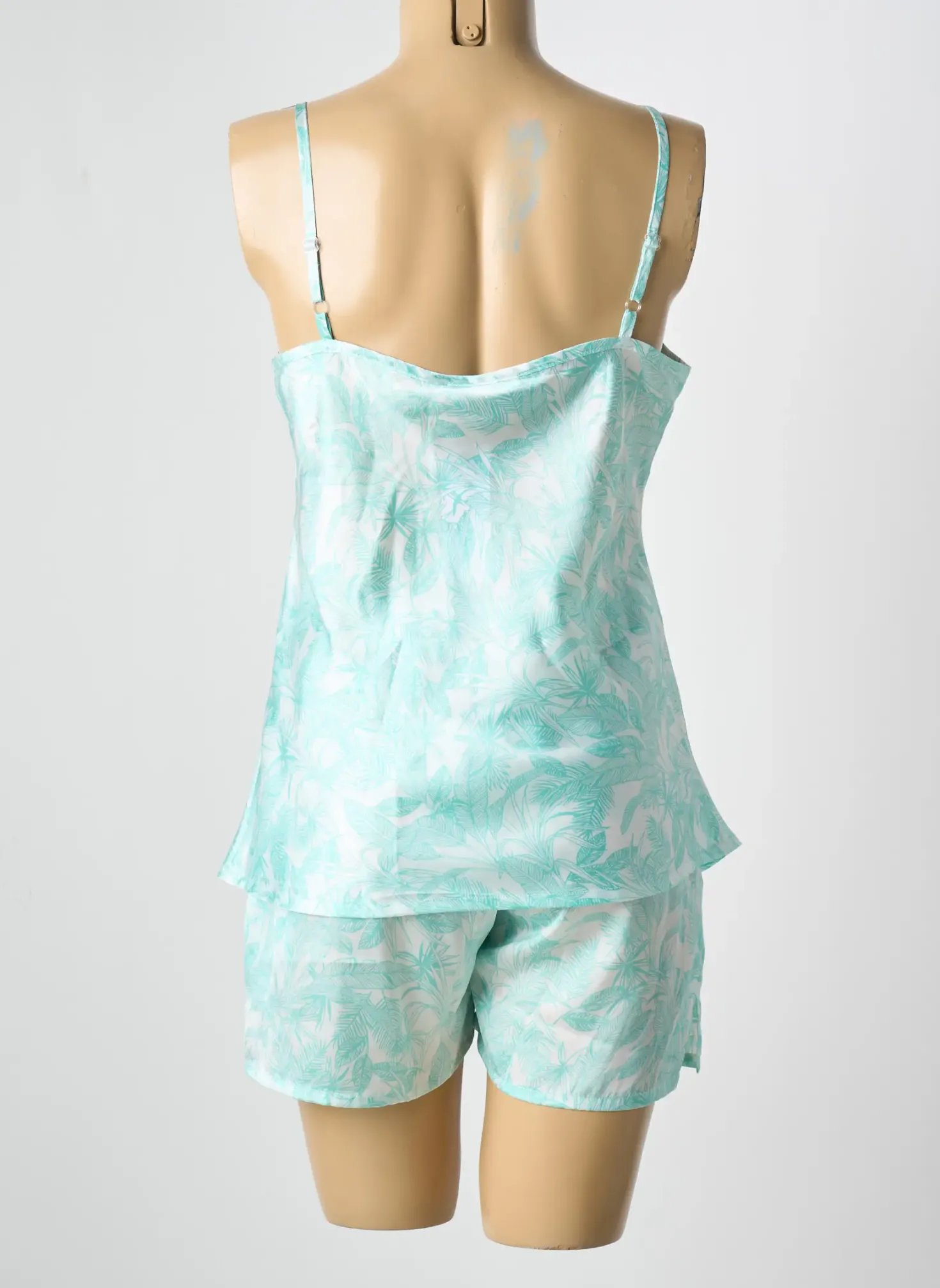 Pyjashort Christian Cane Bleu