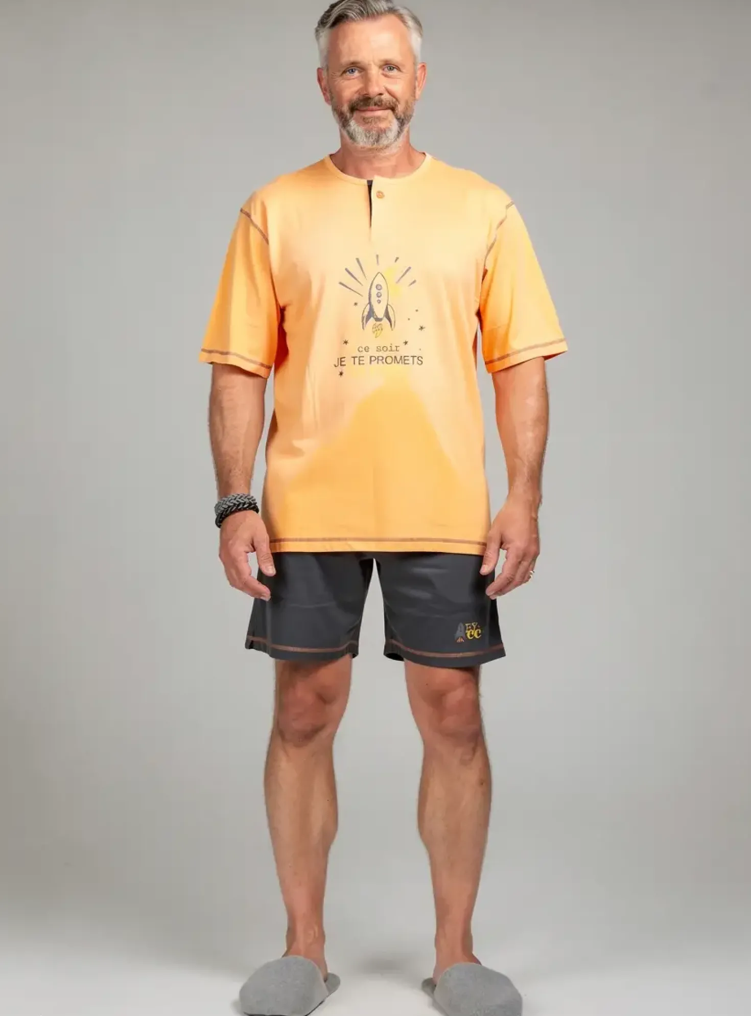 Pyjashort Christian Cane Orange