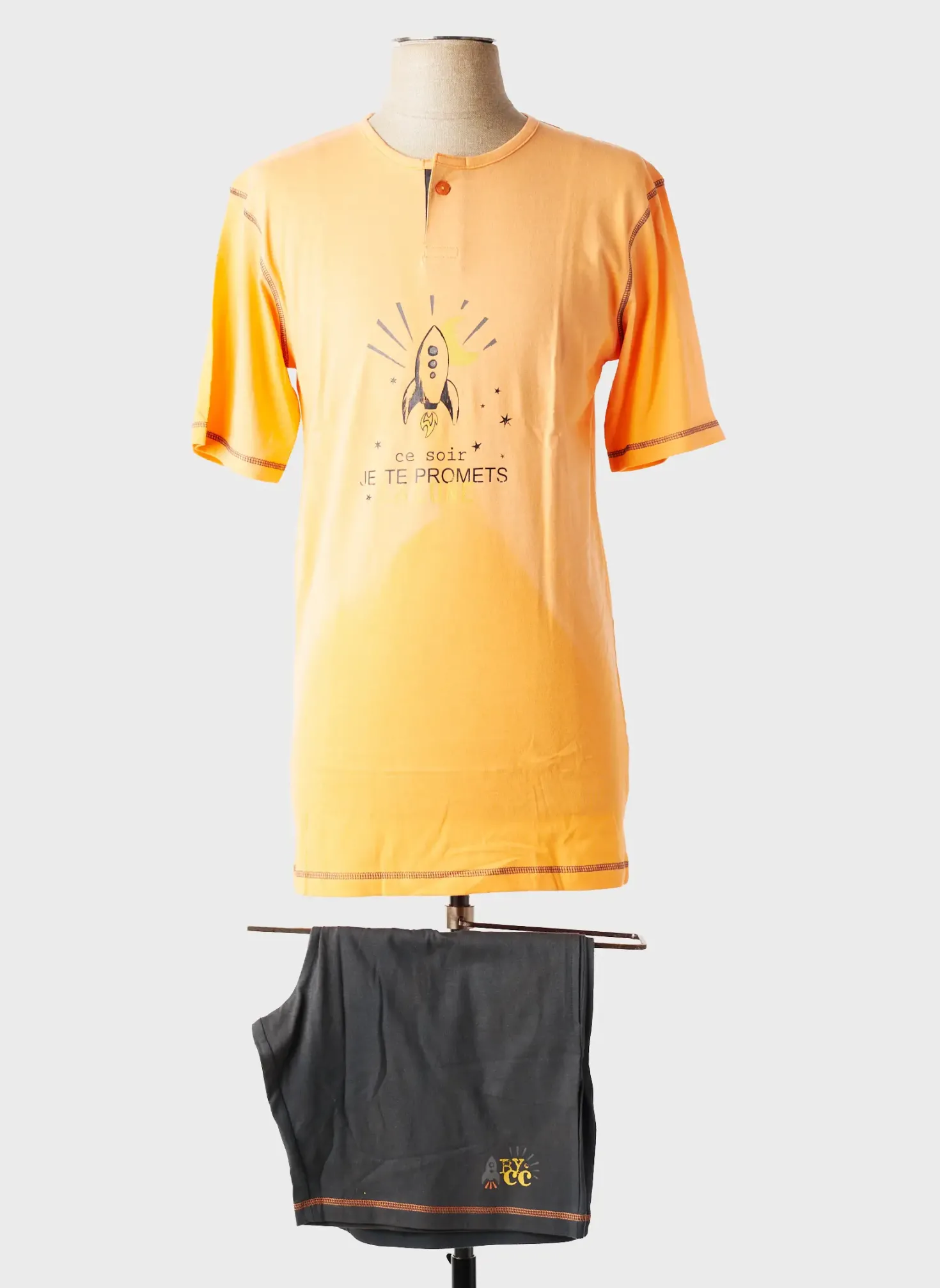 Pyjashort Christian Cane Orange