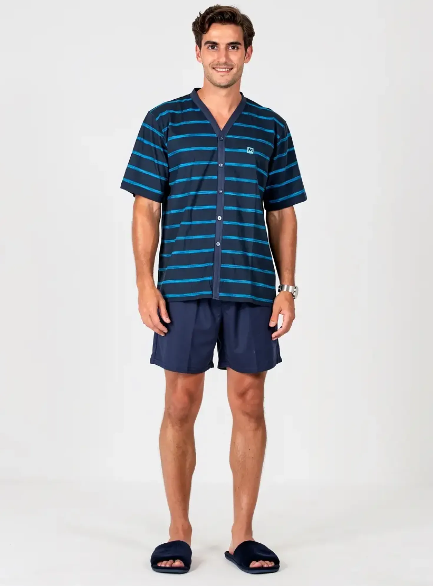 Pyjashort Massana Bleu