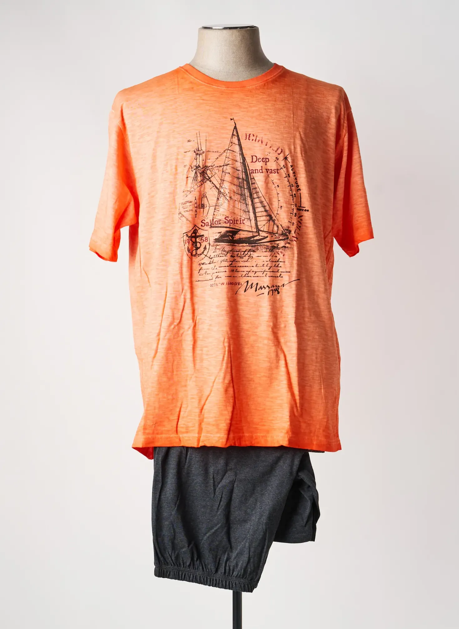 Pyjashort Massana Orange