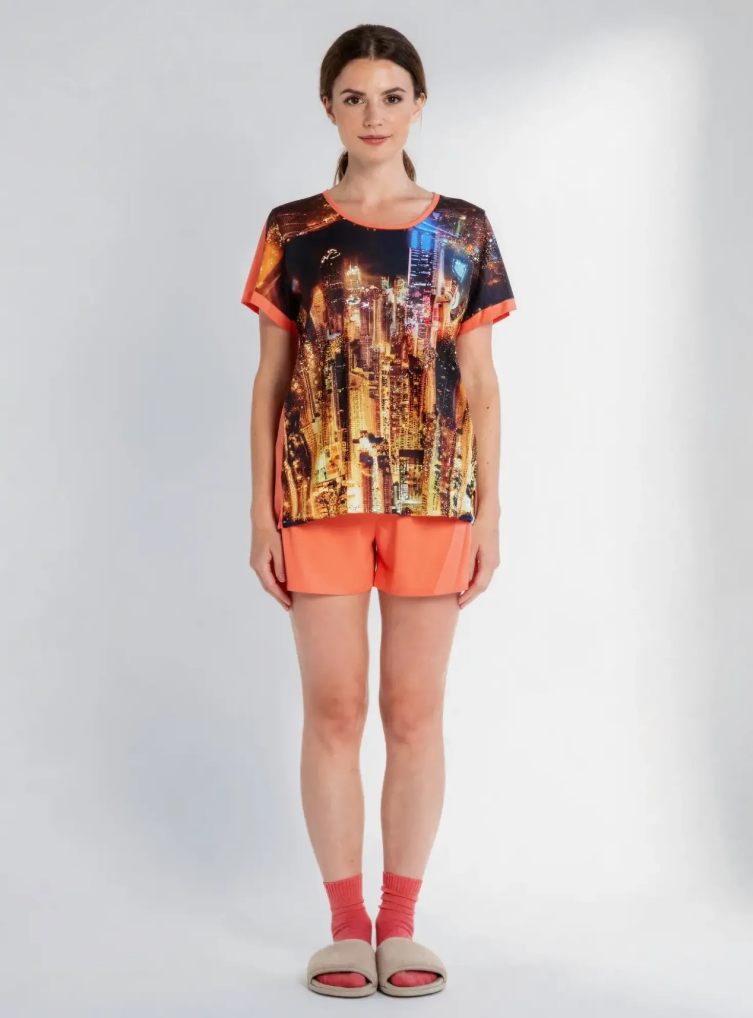 Pyjashort Reglisse Orange