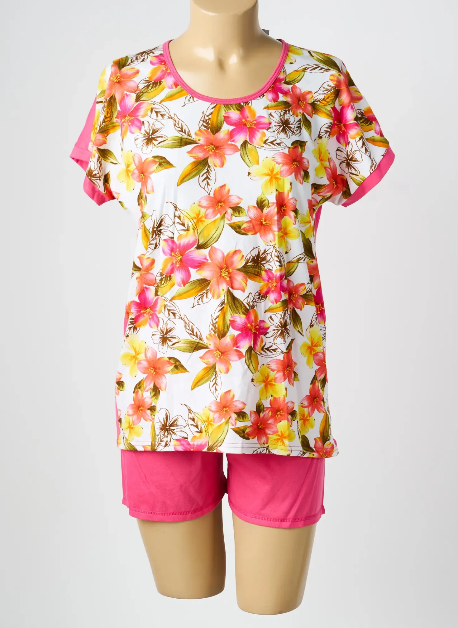 Pyjashort Reglisse Rose