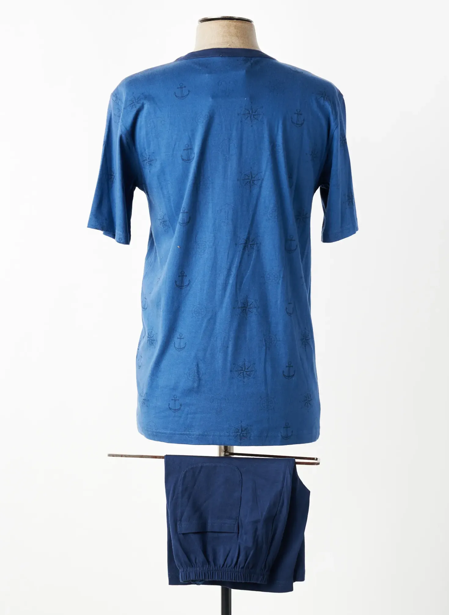 Pyjashort Rose Pomme Bleu