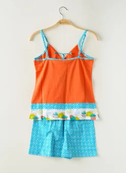 Pyjashort Rose Pomme Bleu