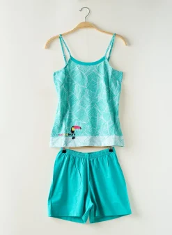 Pyjashort Rose Pomme Bleu